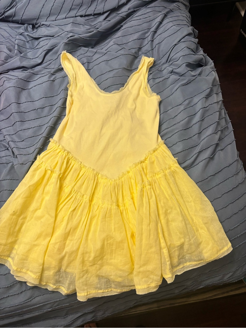 Sky to Moon Ruffle Yellow Mini Dress